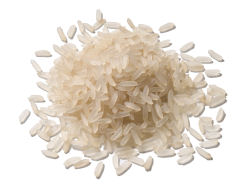 White rice grains.