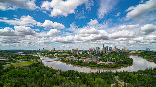 Edmonton Canada skyline