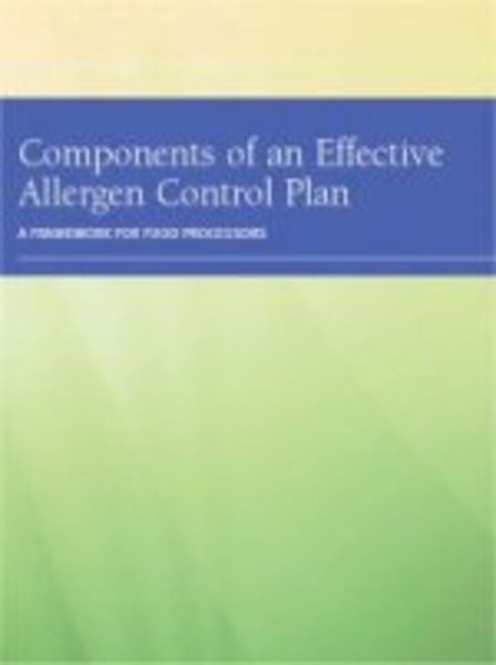 Allergen Control Plan English Cover