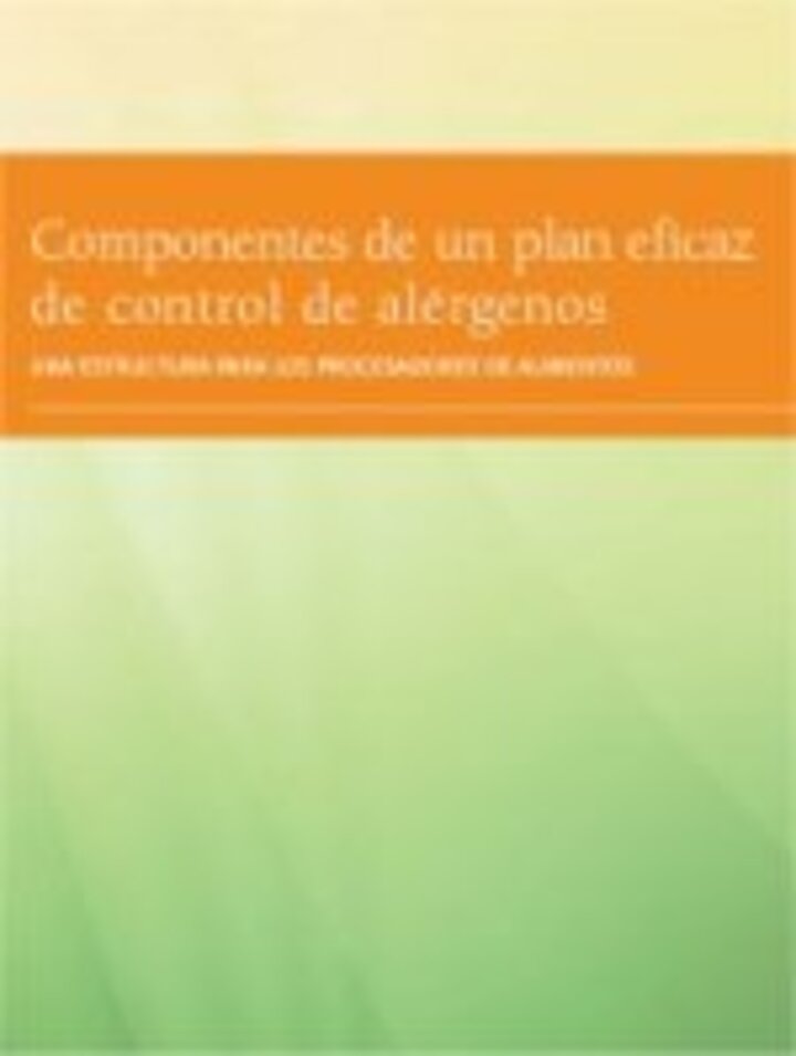 Allergen Control Plan Spanish Cover