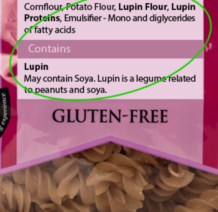 ingredient label